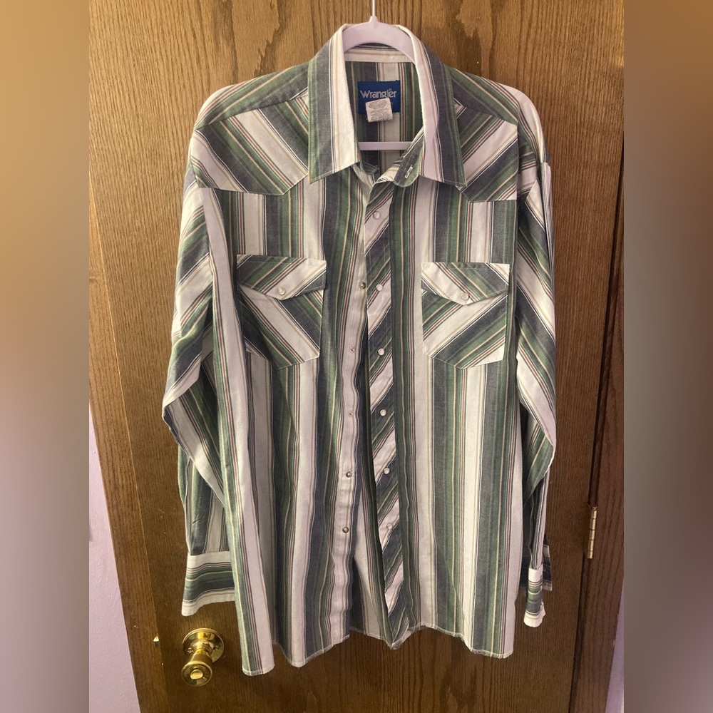 XLT Wrangler snap button western shirt